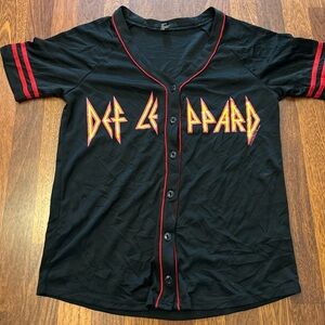 Def Leppard Baseball Jersey 2017 Forever 21 Size Medium